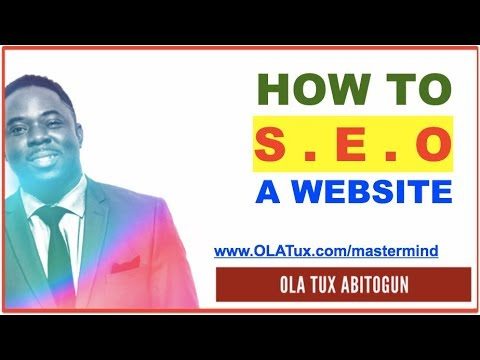 How to SEO a Website! The 3 Main Elements
