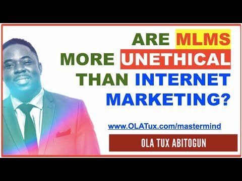 Are MLMs More UnEthical Than Internet Marketing?