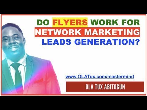 Do Flyers Work for Network Marketing Leads generation?