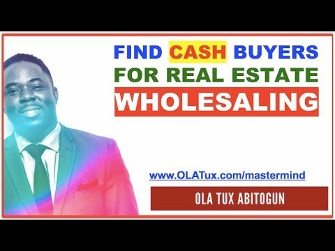 How to Find Cash Buyers for Real Estate Wholesaling