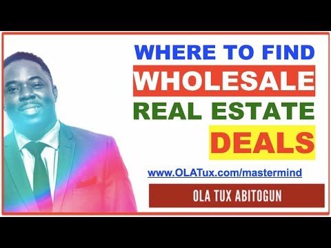Where to Find Wholesale Real Estate Deals
