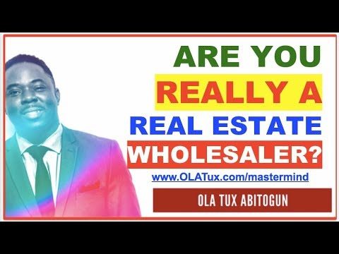 Fooling Yourself by Calling Yourself Real Estate Wholesaler