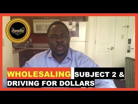WHOLESALING REAL ESTATE ➡️ Realtors & Subject to Failure with Driving for Dollars